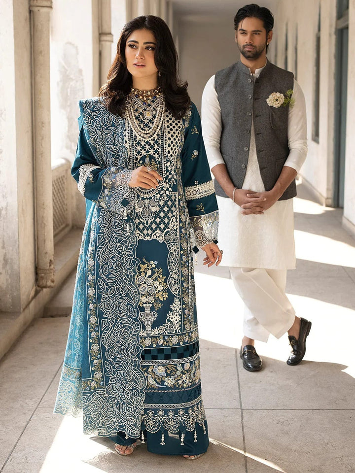 Akbar Aslam Luxury Lawn Ensemble (Crimson Edition)