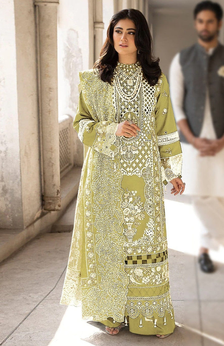 Akbar Aslam Luxury Lawn Ensemble (Crimson Edition)
