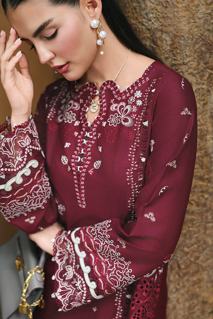 Qalamkar Qline Lawn Drop 1 – RP-12 GARNET