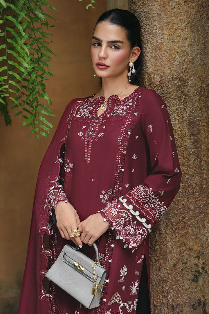 Qalamkar Qline Lawn Drop 1 – RP-12 GARNET