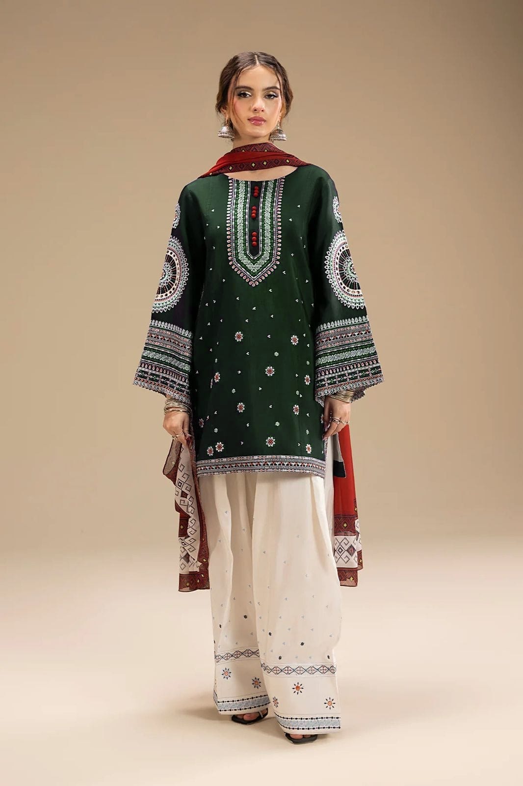 Jazmin – Premium Embroidered 3-Piece Traditional Suit