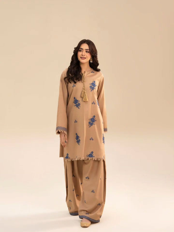 Neha 2pc / Reeza Embroidered Farshi Shalwar Set.