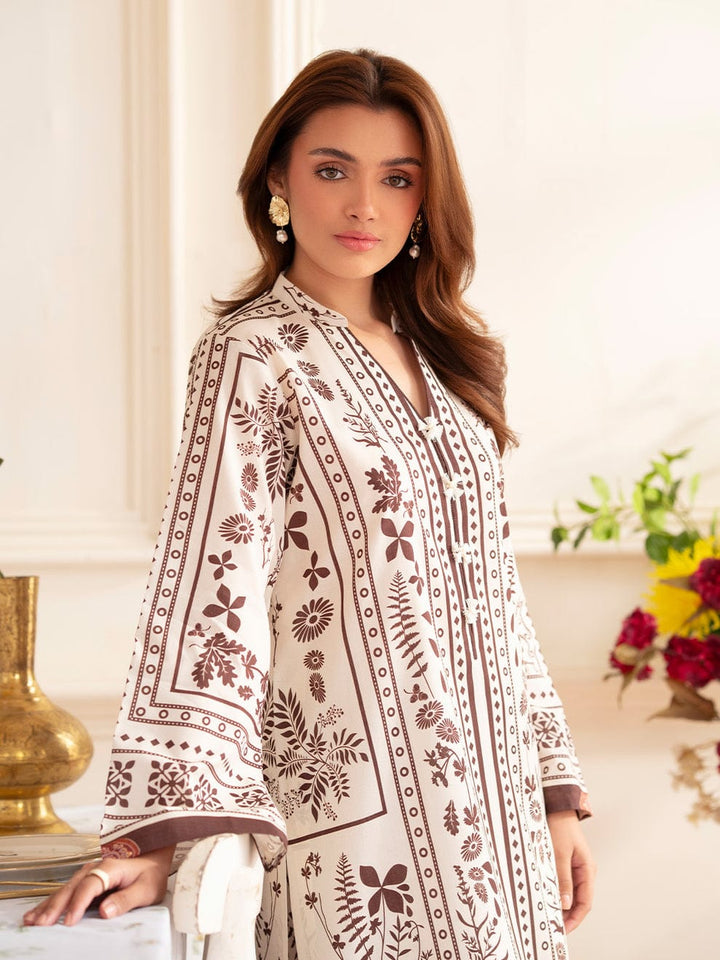 Mahnur Noir  Printed Lawn Suit